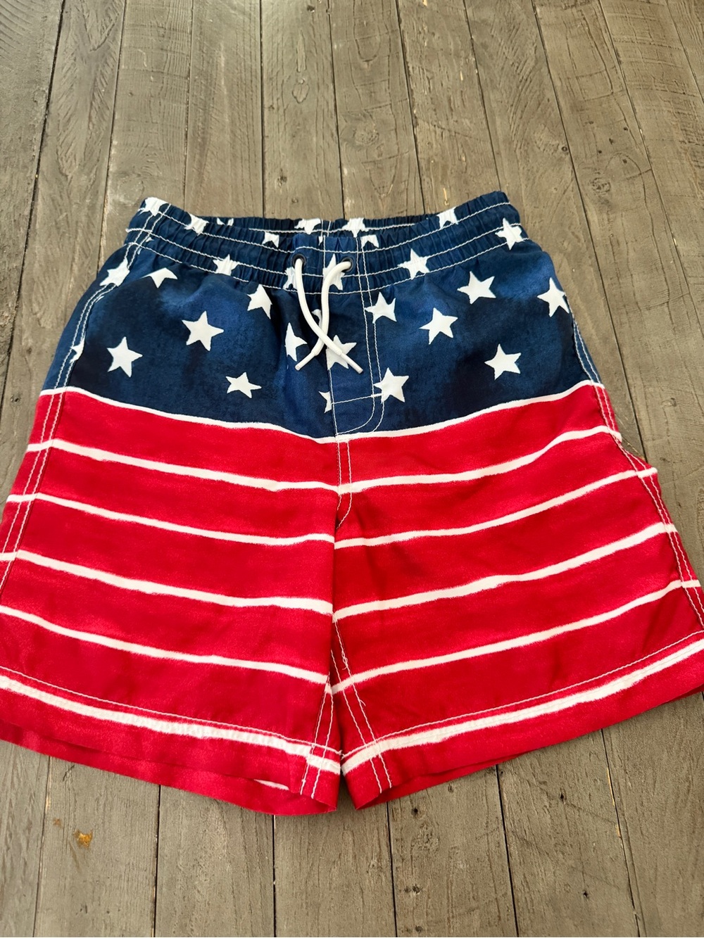 Old Navy Boy’s Star & Stripe Swim Trunks